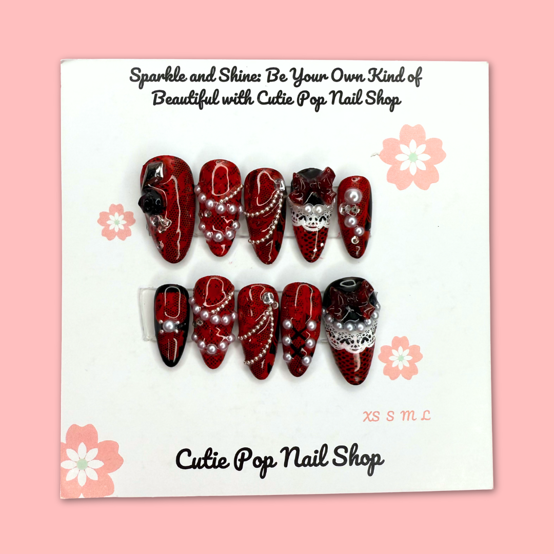 Crimson Noir Lace